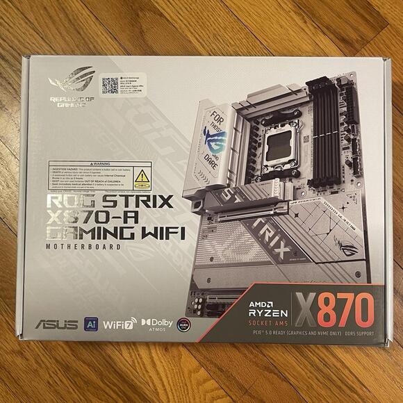 ASUS ROG STRIX X870-A GAMING WIFI AMD AM5 X870 ATX motherboard 16+2+2 power stag